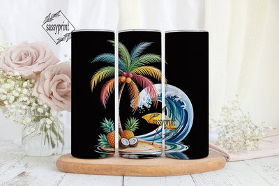 Tropical Paradise 20oz Tumbler Wrap Sublimation sassyprint 