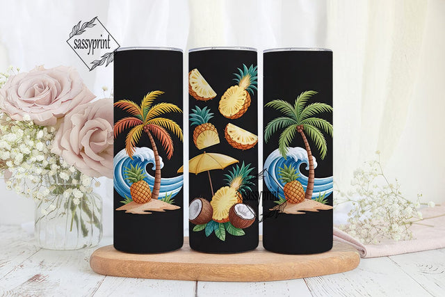 Tropical Paradise 20oz Tumbler Wrap Sublimation sassyprint 