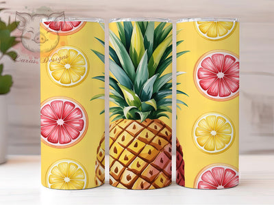 Tropical Pineapple Watermelon Tumbler, Pineapple Wrap, Watermelon Design, Sublimation Art, 20oz Tumbler, Summer Theme, Fresh Style Sublimation Lara' s Designs 