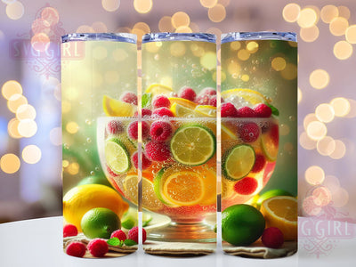 Tropical Summer Punch Cocktail Tumbler, Fruit Cocktail Wrap, Tropical Drink Sublimation, Holiday Beverage Cup, 20Oz Skinny Tumbler Wrap, Vibrant Summer Mug, Refreshing Party Design Sublimation SvggirlplusArt 