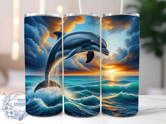 Tropical Sunset Beach Tumbler, Sunset Ocean Wrap, Floral Beach Design, 20oz Skinny Sublimation, Ocean Paradise Tumbler, Summer Floral Wrap, Coastal Sunset Tumbler Sublimation ToriDesigns 