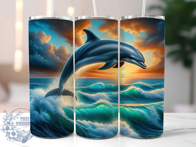 Tropical Sunset Beach Tumbler, Sunset Ocean Wrap, Floral Beach Design, 20oz Skinny Sublimation, Ocean Paradise Tumbler, Summer Floral Wrap, Coastal Sunset Tumbler Sublimation ToriDesigns 