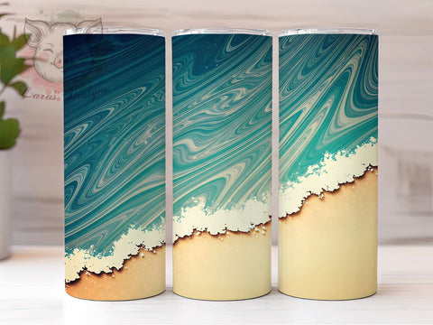 Tropical Sunset Beach Tumbler Wrap, Beach Tumbler Design, 20oz Tumbler Sublimation, Tropical Tumbler Wrap, Coastal Tumbler Art, Summer Beach Tumbler, Sunset Ocean Tumbler Sublimation Lara' s Designs 