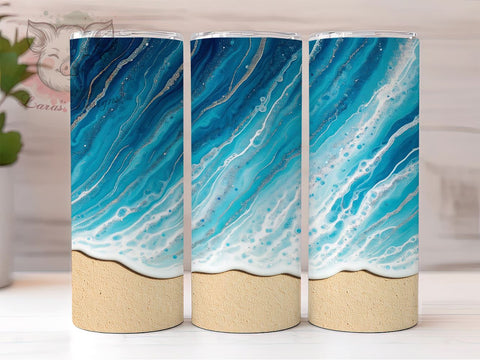 Tropical Sunset Beach Tumbler Wrap, Beach Tumbler Design, 20oz Tumbler Sublimation, Tropical Tumbler Wrap, Coastal Tumbler Art, Summer Beach Tumbler, Sunset Ocean Tumbler Sublimation Lara' s Designs 