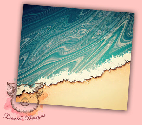 Tropical Sunset Beach Tumbler Wrap, Beach Tumbler Design, 20oz Tumbler Sublimation, Tropical Tumbler Wrap, Coastal Tumbler Art, Summer Beach Tumbler, Sunset Ocean Tumbler Sublimation Lara' s Designs 