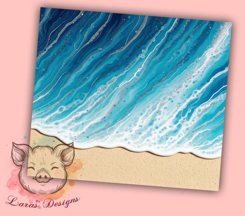 Tropical Sunset Beach Tumbler Wrap, Beach Tumbler Design, 20oz Tumbler Sublimation, Tropical Tumbler Wrap, Coastal Tumbler Art, Summer Beach Tumbler, Sunset Ocean Tumbler Sublimation Lara' s Designs 