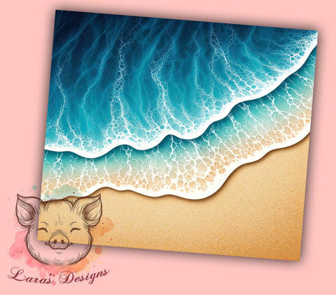 Tropical Sunset Beach Tumbler Wrap, Beach Tumbler Design, 20oz Tumbler Sublimation, Tropical Tumbler Wrap, Coastal Tumbler Art, Summer Beach Tumbler, Sunset Ocean Tumbler Sublimation Lara' s Designs 