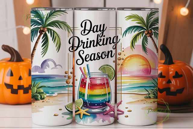 Tropical Sunset Cocktail 20oz Tumbler Sublimation PixelChick 