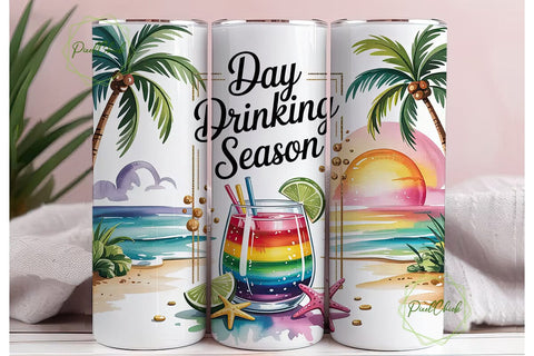 Tropical Sunset Cocktail 20oz Tumbler Sublimation PixelChick 