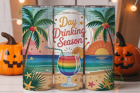 Tropical Sunset Cocktail 20oz Tumbler Sublimation PixelChick 