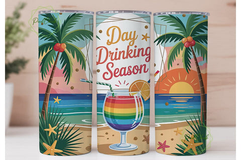 Tropical Sunset Cocktail 20oz Tumbler Sublimation PixelChick 