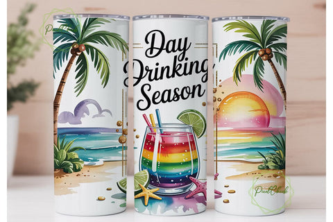 Tropical Sunset Cocktail 20oz Tumbler Sublimation PixelChick 