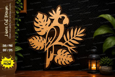 Tropical Toucan Laser Cut SVG Design SVG Regulrcrative 