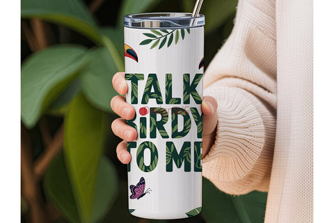 Tropical Toucans 20oz Tumbler Wrap Sublimation DesignSVG 