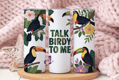Tropical Toucans 20oz Tumbler Wrap Sublimation DesignSVG 