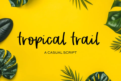 Tropical Trail Marker Font Font Beck McCormick 