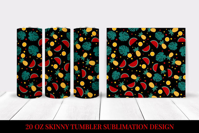 Tropical Tumbler Wrap. Summer Tumbler Sublimation Design 02 Sublimation LaBelezoka 
