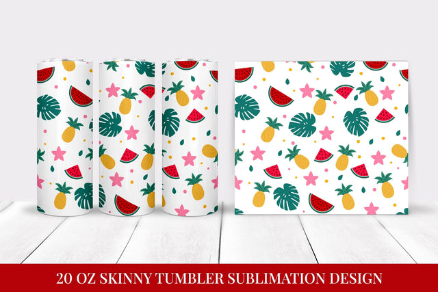 Tropical Tumbler Wrap. Summer Tumbler Sublimation Design 03 Sublimation LaBelezoka 