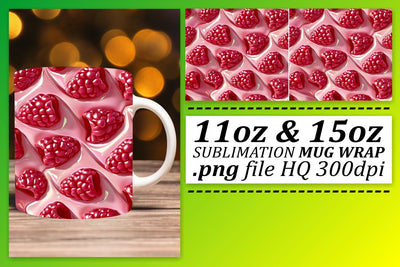 Tropical Vibes Mug Wrap: Colorful Fruit Charm Sublimation afrosvg 