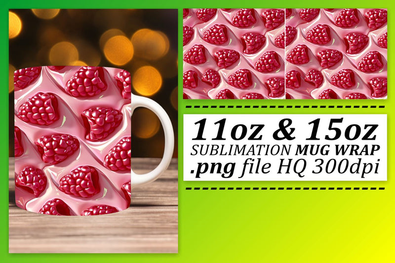 Tropical Vibes Mug Wrap: Colorful Fruit Charm Sublimation afrosvg 