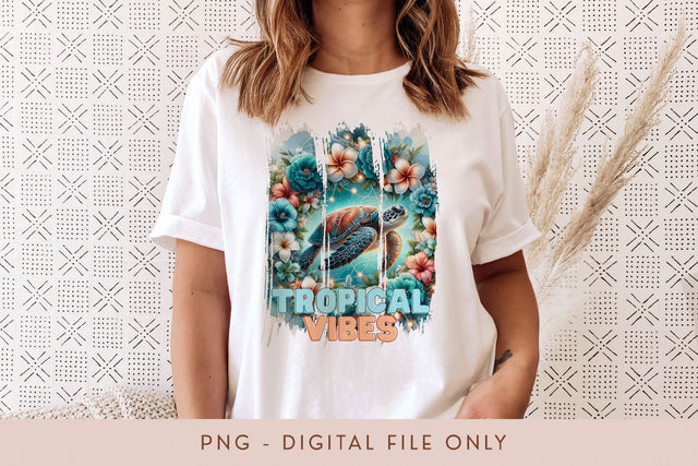 Tropical Vibes Sublimation PNG Sublimation BijouBay 