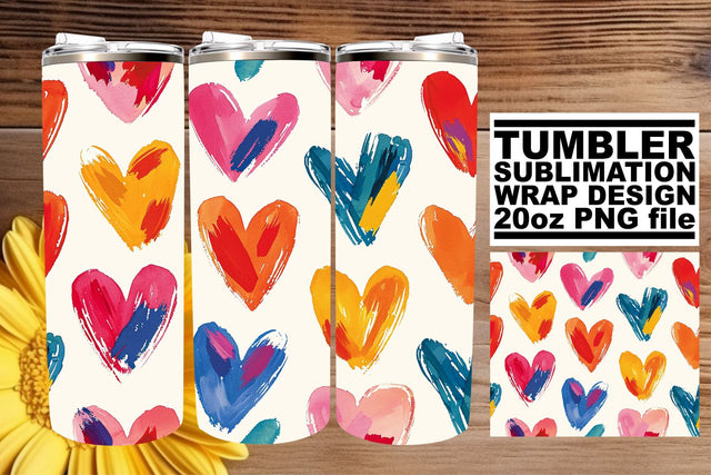 Tropical Watercolor Delight - Tumbler Serenity Sublimation afrosvg 