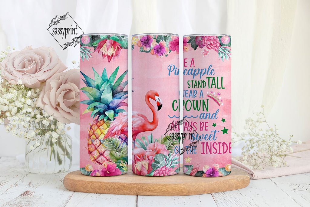 Tropical, Watercolor, Hibiscus, Pineapple, Flamingo, Be a Pineapple ...