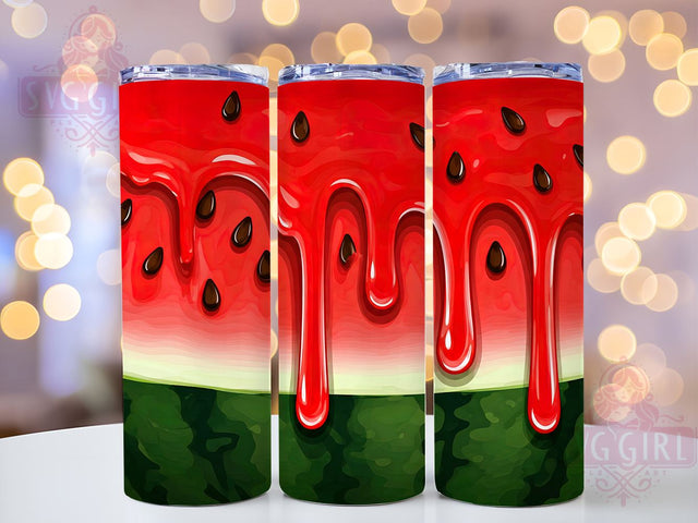 Tropical Watermelon Summer 20oz Tumbler, Summer Tumbler Design, 20oz Sublimation Wrap, Summer Drinkware, Cute Watermelon Gift, Fruit Theme Tumbler, Tropical Vibes Tumbler Sublimation SvggirlplusArt 