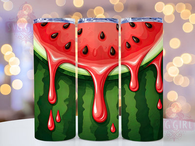 Tropical Watermelon Summer 20oz Tumbler, Summer Tumbler Design, 20oz Sublimation Wrap, Summer Drinkware, Cute Watermelon Gift, Fruit Theme Tumbler, Tropical Vibes Tumbler Sublimation SvggirlplusArt 