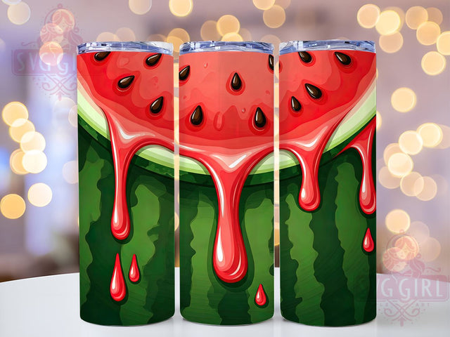 Tropical Watermelon Summer 20oz Tumbler, Summer Tumbler Design, 20oz Sublimation Wrap, Summer Drinkware, Cute Watermelon Gift, Fruit Theme Tumbler, Tropical Vibes Tumbler Sublimation SvggirlplusArt 