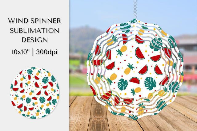Tropical Wind Spinner Sublimation Design. Summer Spinner 01 Sublimation LaBelezoka 