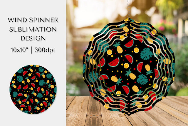 Tropical Wind Spinner Sublimation Design. Summer Spinner 02 Sublimation LaBelezoka 