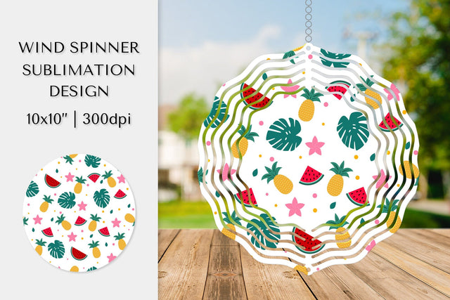 Tropical Wind Spinner Sublimation Design. Summer Spinner 03 Sublimation LaBelezoka 