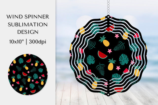 Tropical Wind Spinner Sublimation Design. Summer Spinner 05 Sublimation LaBelezoka 