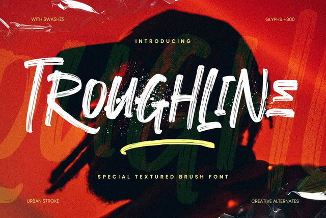 Troughline - Freestyle Brush Font Font Arterfak Project 