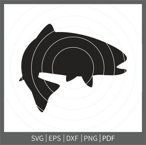 Trout Fish png, Trout Fish monograme, Trout Fish Vector, Trout Fishing Svg, Fishing Silhouette, Trout Svg, Trout Fish Cricut SVG Dinvect 