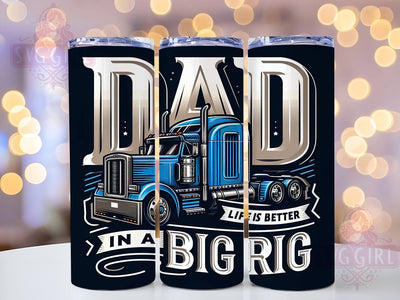 Truck Driver Life 20oz Tumbler Wrap Sublimation Design, Straight Tapered Tumbler Wrap, Truckers Tumbler Png, Instant Digital Download Sublimation SvggirlplusArt 
