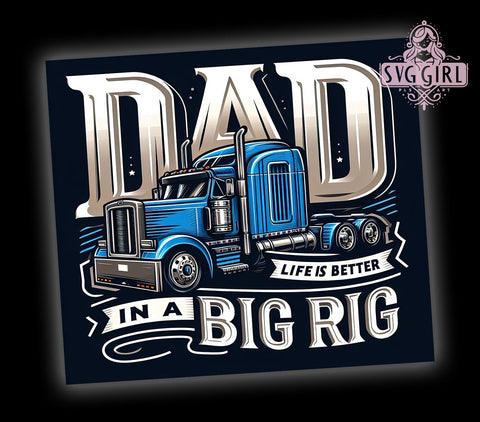 Truck Driver Life 20oz Tumbler Wrap Sublimation Design, Straight Tapered Tumbler Wrap, Truckers Tumbler Png, Instant Digital Download Sublimation SvggirlplusArt 