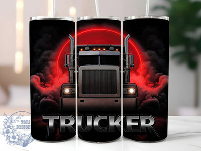 Trucker 18-Wheeler 20oz Diesel Life Tumbler, Big Rig Cup Design, 18-Wheeler Sublimation, 20oz Truck Driver Mug, Semi Truck PNG, Highway Hauler Tumbler, Diesel Life Cup Sublimation ToriDesigns 