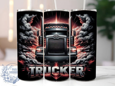 Trucker 18-Wheeler 20oz Diesel Life Tumbler, Big Rig Cup Design, 18-Wheeler Sublimation, 20oz Truck Driver Mug, Semi Truck PNG, Highway Hauler Tumbler, Diesel Life Cup Sublimation ToriDesigns 