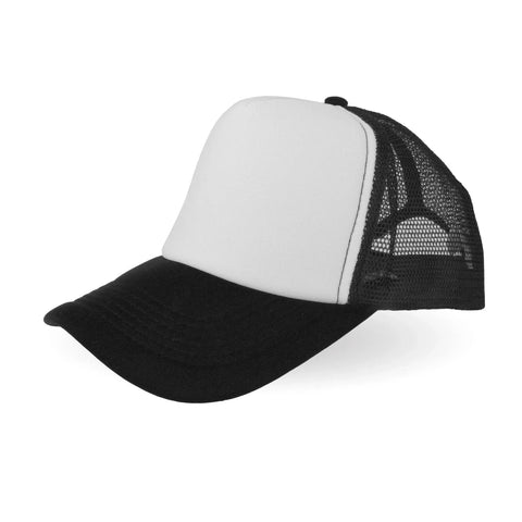 Trucker Hat - Black & White (One Size Fits All) Physical DIY Craft Warehouse 