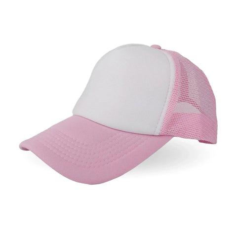 Trucker Hat - Pink & White (One Size Fits All) Physical DIY Craft Warehouse 