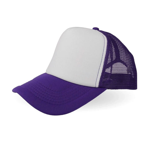 Trucker Hat - Purple & White (One Size Fits All) Physical DIY Craft Warehouse 