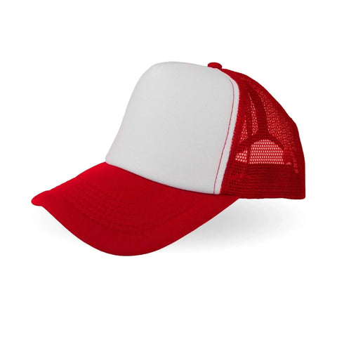 Trucker Hat - Red & White (One Size Fits All) Physical DIY Craft Warehouse 