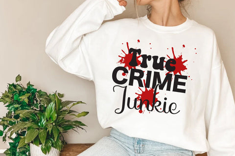 True crime junkie PNG, digital download, True crime mom sublimation transfer, Crime show PNG file Sublimation Jagonath Roy 
