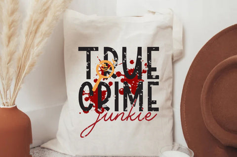 True crime junkie PNG, Halloween digital download, True crime sublimation transfer, Crime show PNG file Sublimation Jagonath Roy 