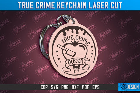 True Crime Keychain Bundle | Criminal Show | Detective | CNC File SVG Fly Design 