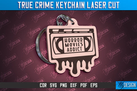 True Crime Keychain Bundle | Criminal Show | Detective | CNC File SVG Fly Design 