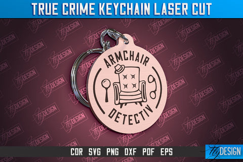 True Crime Keychain Bundle | Criminal Show | Detective | CNC File SVG Fly Design 