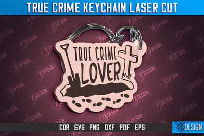 True Crime Keychain | Criminal Show | Detective | CNC File SVG Fly Design 